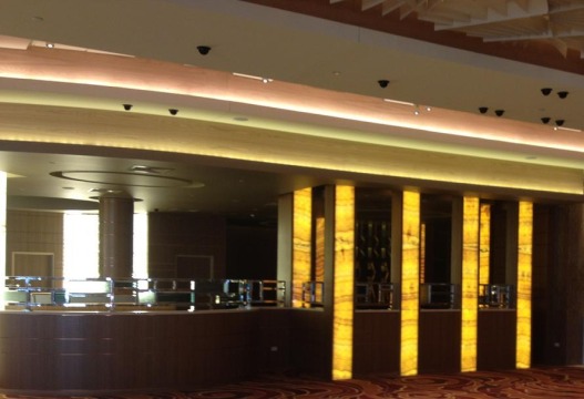 Corner Bar Lounge with elliptical feature ceilings