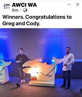 AWCI 2024 National Awards Cody & Greg a AWCI 2024 National Awards Cody & Greg a